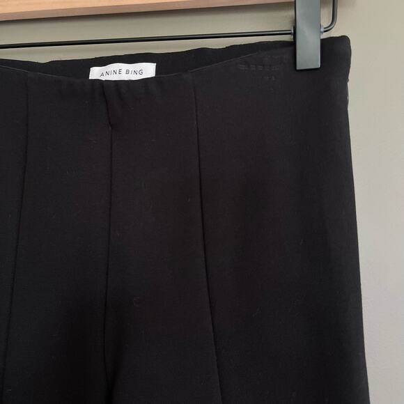 ANINE BING Max Pant Black Size 2‎ High Waisted Classic Tailored Chic Dress Pant - Picture 8 of 16